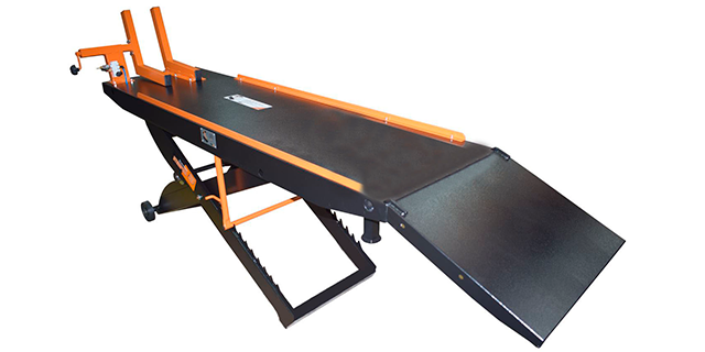 MESA ELEVADORA PARA MOTOS NEUMATICA CARGUERO-CUATRIMOTO