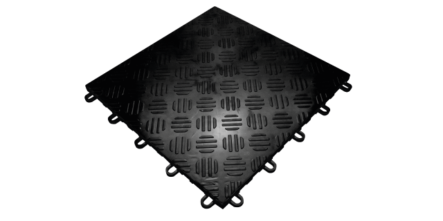 PISO PLASTICO MODULAR SELLADO COLOR NEGRO LIMPIA FACIL 33cm x 33cm x1.6cm