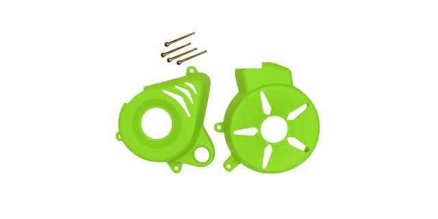 KIT PROTECTOR PLASTICO TAPA VOLANTE-TAPA CLUTCH PULSAR NS 200 VERDE NEON