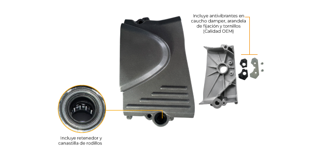 TAPA PIÑON SALIDA BAJAJ PULSAR 180 UG-220 GRIS