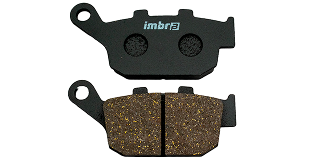 PASTILLA DE FRENO TRAS HONDA CBR 250 R(11-17)-CB300F(13-24)-CBR400RR(88-94)-CB500F(13-22)-SUZUKI INAZUMA 250(12-17)-V STROM 250(17-UP)-V STROM 250 SX(20-UP)-FREEWIND XF 650(97-02)-CF MOTO MT450(24-UP