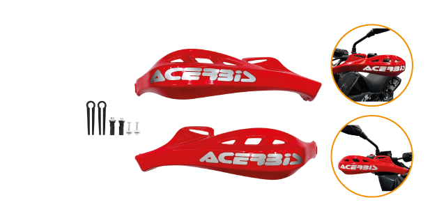 CORTA VIENTO TIPO ACERBIS COLOR ROJO UNIVERSAL EN DURO