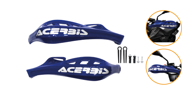 CORTA VIENTO TIPO ACERBIS COLOR AZUL UNIVERSAL EN DURO